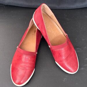 Frye Burgundy Leather Loafers